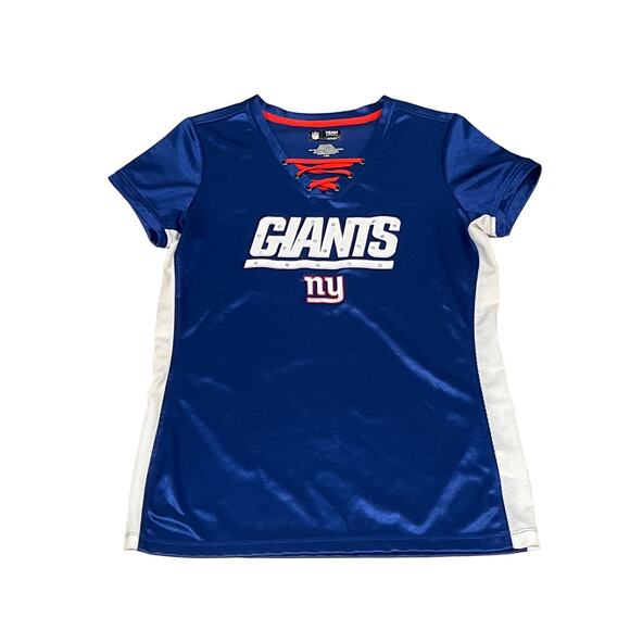 New York Giants,‎ Tie Front, Game Day Shirt, Size Large, 1149T - Picture 2 of 4